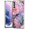 Прозрачный чехол-бампер для Samsung Galaxy S25 S24 S23 S22 S20 S21 FE Ultra S24 S23 S10 S10E Plus 5G Модный цветочный узор