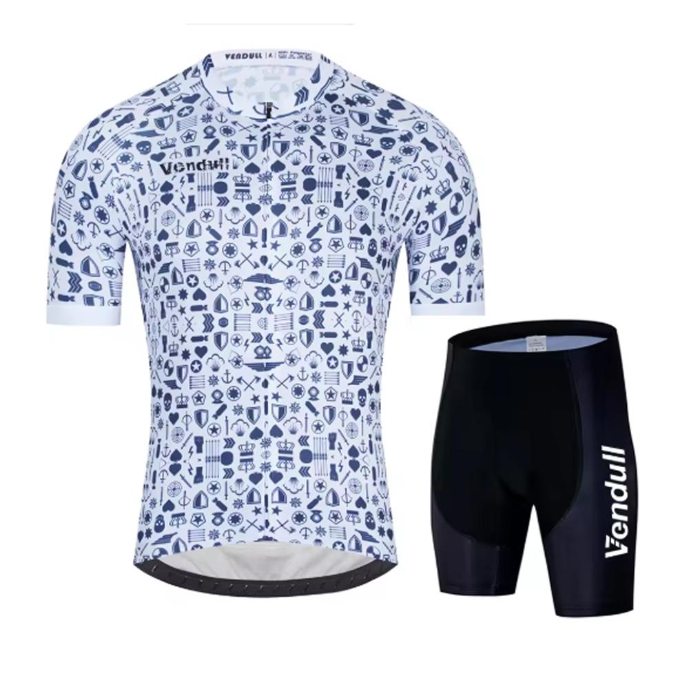 Short Sleeve Clothes Bib Shorts Set Cycling Clothing Outdoor Mtb Ropa Ciclismo Red Mountain Bike Wear Summer Breathable Cycling Suit Set