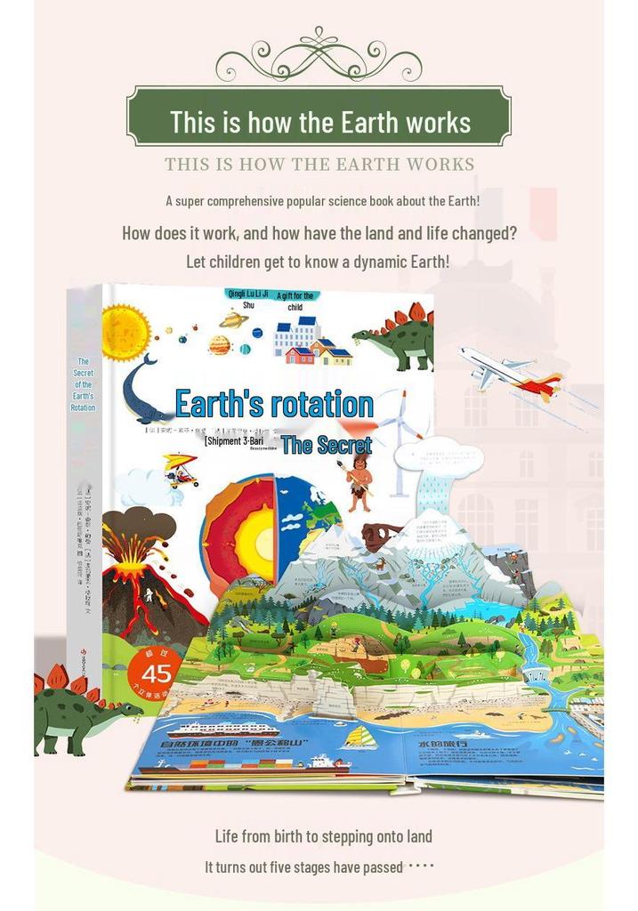 3D Pop-up Book: Vehicles, Airplanes, Space & Construction - Birthday Gift for Kids