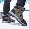 Winter Boots Men 2024 New Outdoor Hiking Shoes Warm Plush Non-slip Ankle Boots Big Size 39-47 Walking Mens Shoes