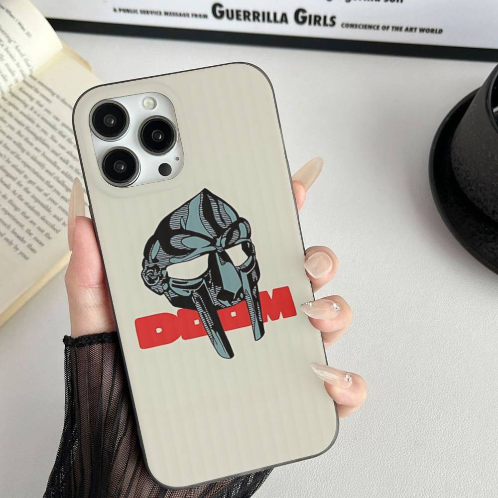 Underground Hip Hop M-MF-DOOM Phone Case For IPhone 11 12 13 14 15 16 17 Pro Max PLUS Pro Wave Corrugated Silicone Case