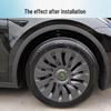 Комплект колпаков на колеса 19" симметричных и колпачков на ниппели для Tesla Model Y