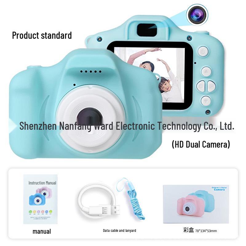 Cross-Border Digital Cartoon Kids Mini SLR Sports Camera Toy