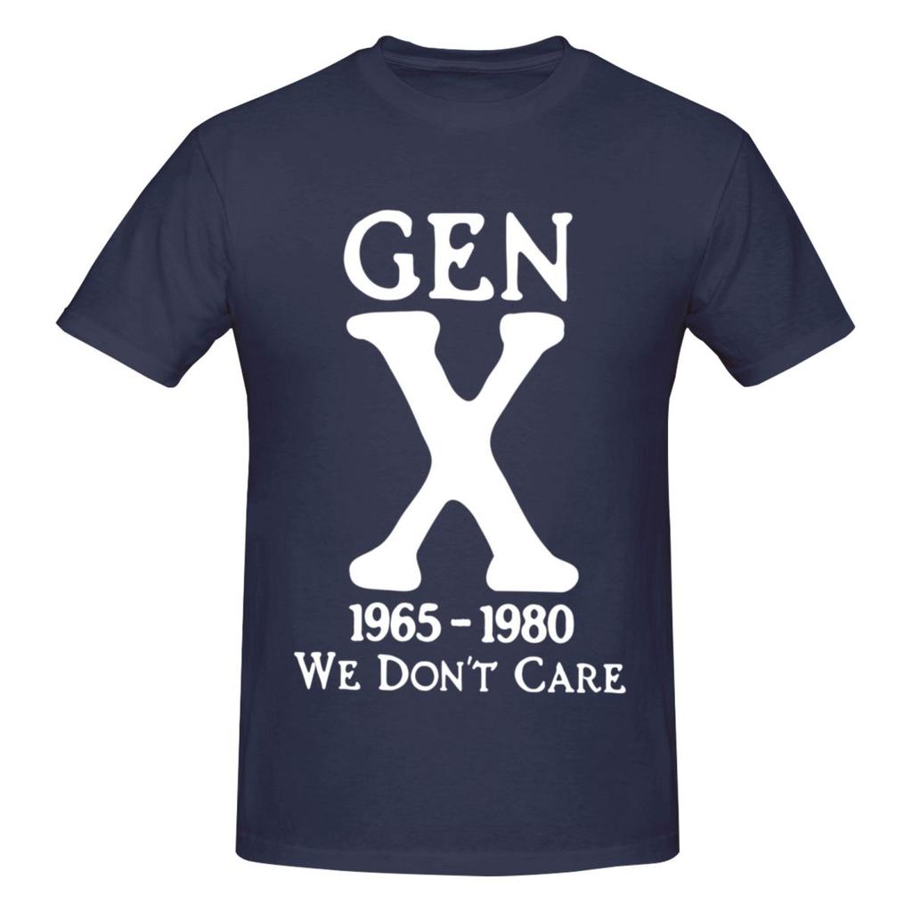 Unisex Gen X Boomers We Dont Care Funny T Shirt Vintage Big Size Oneck Cotton Custom Sleeve Unisex T Shirt