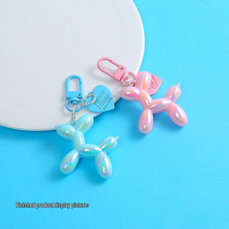 Корейский Мультяшный Конфетный Цвет Воздушный Шар Собака Акриловый Брелок и Ремешок для Телефона