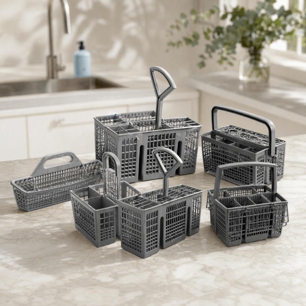 Multipurpose Dishwasher Basket Heat-Resistant Dishwasher Utensil Holder Silverware Fork Spoon