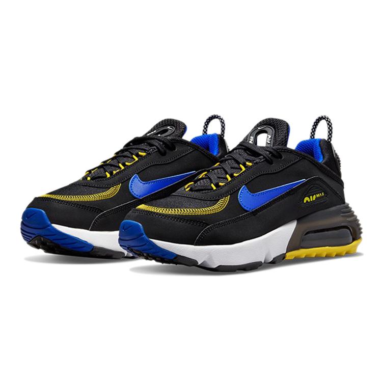 Nike Кроссовки для бега Air Max 2090 Low Top Детские Черно-сине-желтые Подростковые DH9738-005