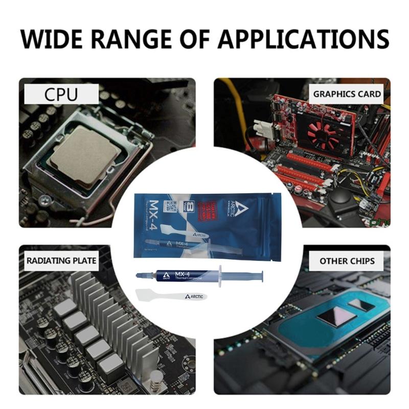 Продвинутая термопаста для процессоров CPU GPU 4г Высокая теплопроводность Компьютерная охлаждающая паста