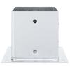 Square Post Base 4 pcs Silver 141 x 141 mm Steel Galvanized