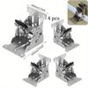 4pcs 0-90-180 Degree Folding Table Legs Bracket Hardware Self Locking