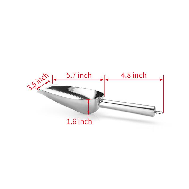 Stainless Steel Multi-functional Ice, Grain, Popcorn, Candy, and Coffee Bean Scoop