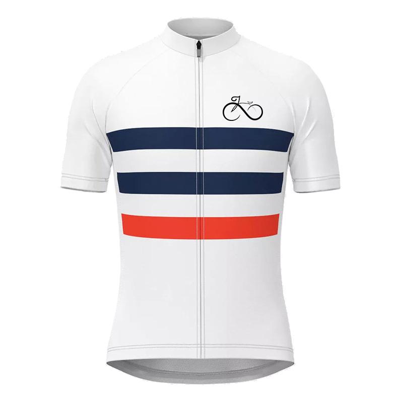 Полосатая веломайка, мужская одежда для велоспорта, летний костюм с коротким рукавом для горного велосипеда, дышащая одежда для шоссейных гонок на велосипеде