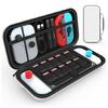 Rigid Travel Case for NS Handheld Game System with All-Around Opening and Carry Handle for Routine Carry and Safe Storage
