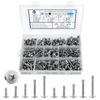 450pcs 410 Stainless Steel Self Tapping Screws Hex Head Stainless Steel Screws  Assortment Set