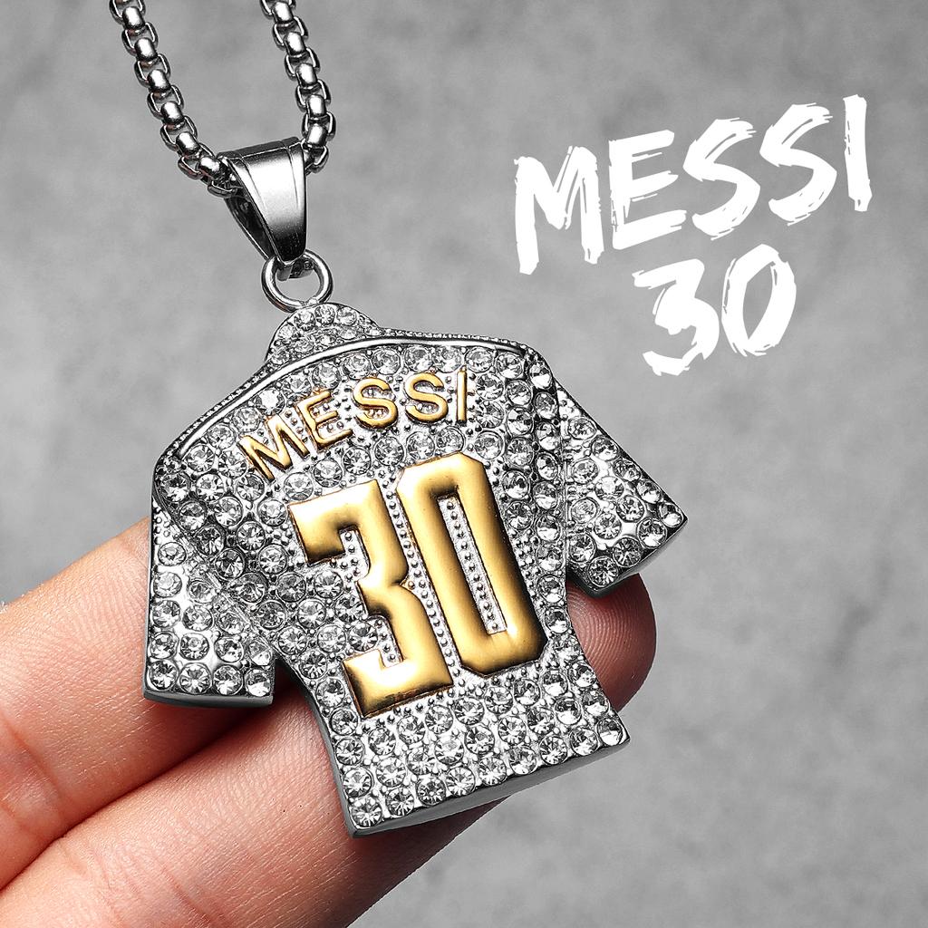 Messi Cristiano Ronaldo Neymar Haaland Football Jersey Man Necklaces Stainless Steel Pendant Chain Jewelry Gift Wholesale