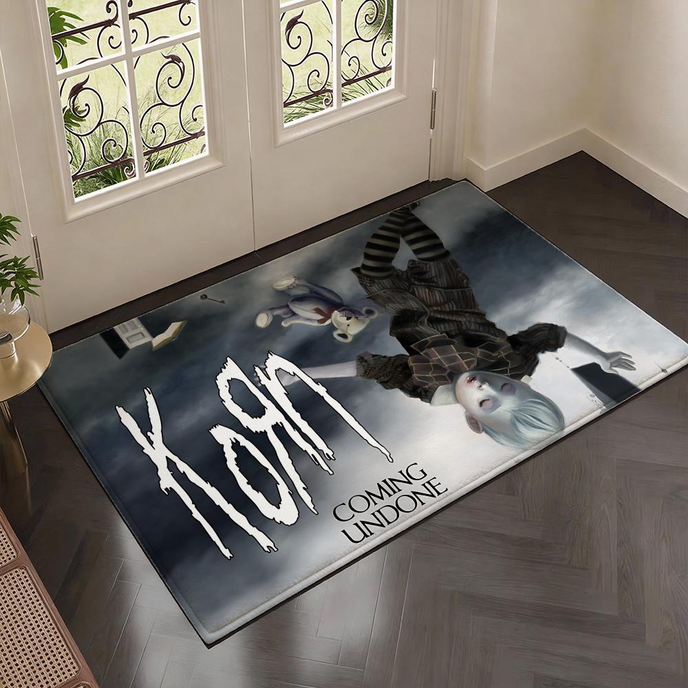 band k-Korns album classic Floor Mat Soft Thickened Flannel Door Mat Non-Slip Living Room Rug Home Decor