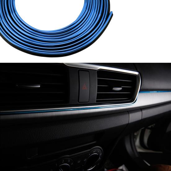 5 м декоративные полоски для салона автомобиля, гальванические полоски для отделки автомобиля, комплект DIY украшения, гибкие полоски, формовочные полоски для автостайлинга