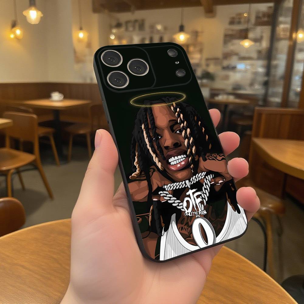 Чехол для телефона рэпера K-King V-Von Grandson для iPhone 17,16,15,14,13,12,11,Pro,XS,Max,XR,Plus,E,SE4,Mini Черный Мягкий Чехол