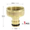 Thread Tap Quick Connector Brass 1/2" 3/4“ 1" Male Female Copper Hose Coupling Adapter Garden Tubing Repair Watering Gun System
