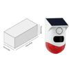 Solar Powered Infrared Alarm System Remote Control 120dB Sound for Home Security