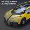 1/18 Bugatti Sports Car Model Toy Alloy Diecast Simulation Toys Vehicle with Sound and Light Rubber Tires Collection Toys for Boys Gifts