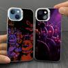 W-Fnaf-e-Fives-nights-At-Freddys Посеребренный Внутри Чехол Для Телефона Для iPhone 17 16 15 14 11 12 13 Pro Max Plus X XR XS Max Цвет