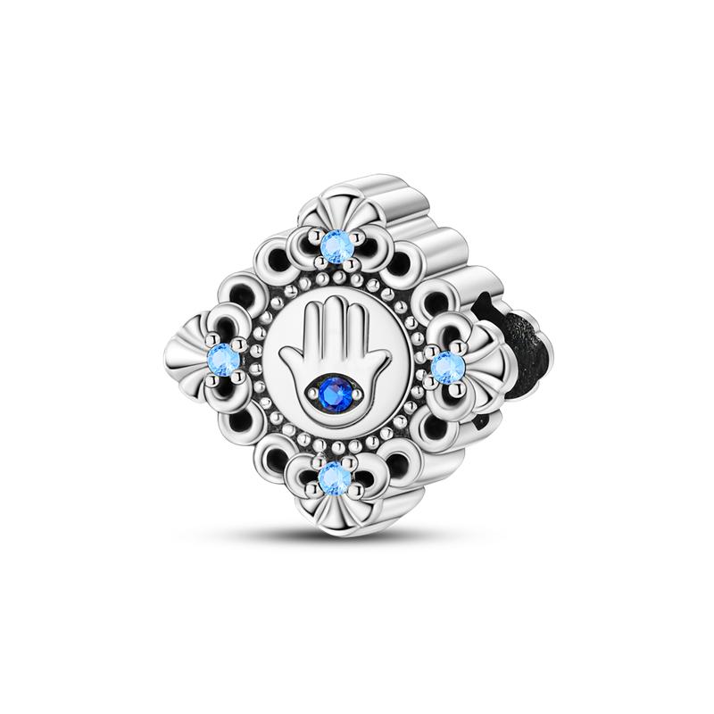 Медный браслет Copper Fit Original Шарм Ювелирные изделия Сделай сам Синий клип Бусина Серия Галактика Звездное небо Подвеска Луна Подвеска