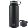 1000ml Stainless Steel Vacuum Insulated Water Bottle with Handle, Dual Lids, Direct Drinking, Large Capacity, Insulated for Hot or Cold Drinks, Sports