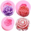 Силиконовая форма с цветком розы, свадебная помадка, инструменты для украшения торта, топпер для кексов, сделай сам, формы для конфет, шоколада и мастики