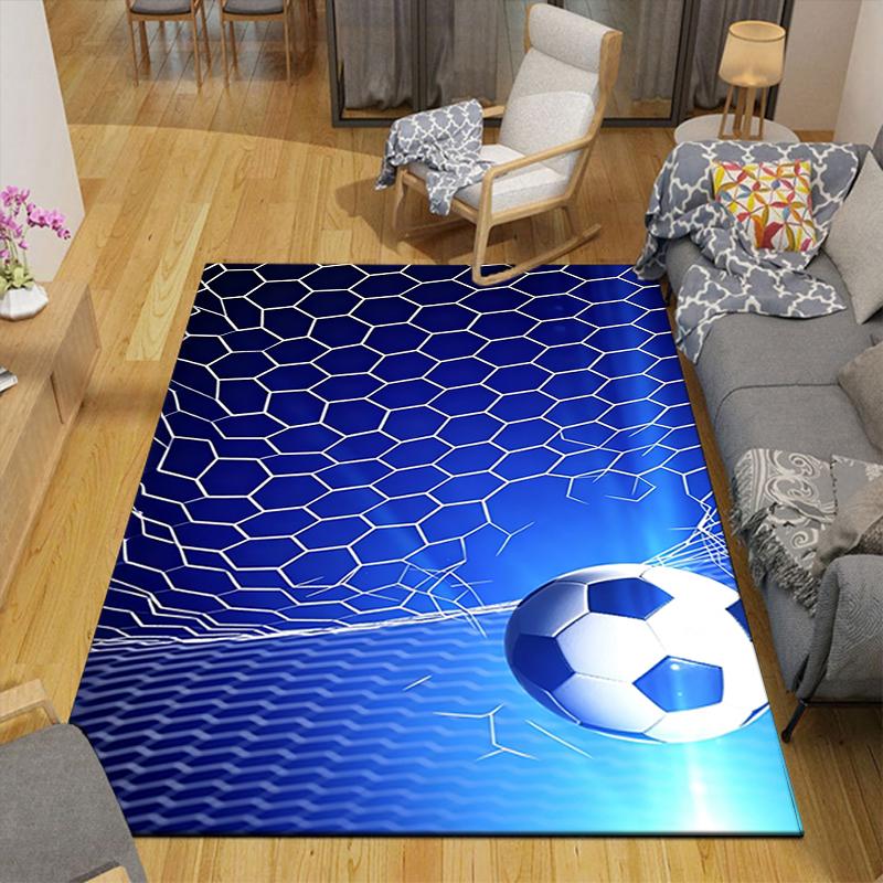 1Pc Soccer Ball Goal Net Rug, Office Carpet Indoor Outdoor Doormat, Non-Slip Soft, Living Room, Christmas Halloween Gift. M928559