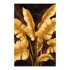 Nordic Golden Plant Leaves Wall Art Canvas Painting Poster Prints Pictures for Modern Living Room Decor