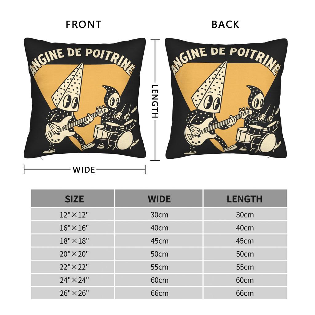 Band Angine De Poitrine Pillow Cover Comfy Cushion Cover Funny Pillow Case For Sofa Home Decoration