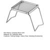 Folding Outdoor Camping Stove Grill Portable Heavy Duty Stainless Steel Backpacking Cooking Barbecue Picnic Collapsible Campfire Grate Grill Rack