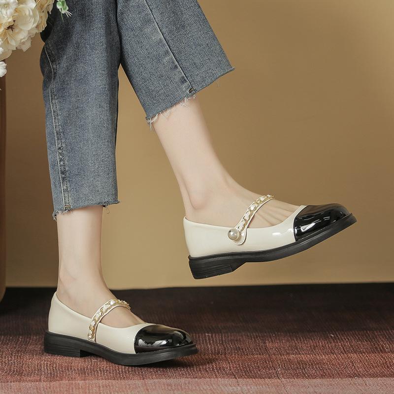 Putongma, новинка весны и лета, маленькие блестящие кожаные туфли Мэри Джейн из лакированной кожи с мягкой подошвой и мягкой подошвой