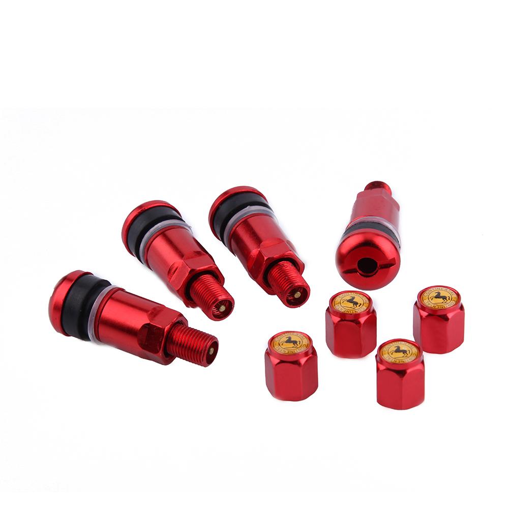 4pcs Car Tubeless Wheel Tyre Valve Stems Universal Metal Car Motorcycle Tubeless Wheel Tyre Valve Stems Caps