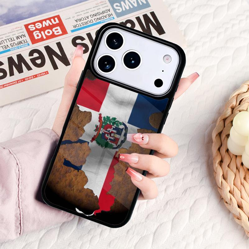Чехол для телефона с флагом Доминиканской Республики Для IPhone 17 16e 15 14 13 12 11 Pro Max Air Mini Мягкий защитный чехол