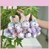 Adorable Starry Rabbit Plush Toy Keychain Soft Decorative Doll Gift For Kids