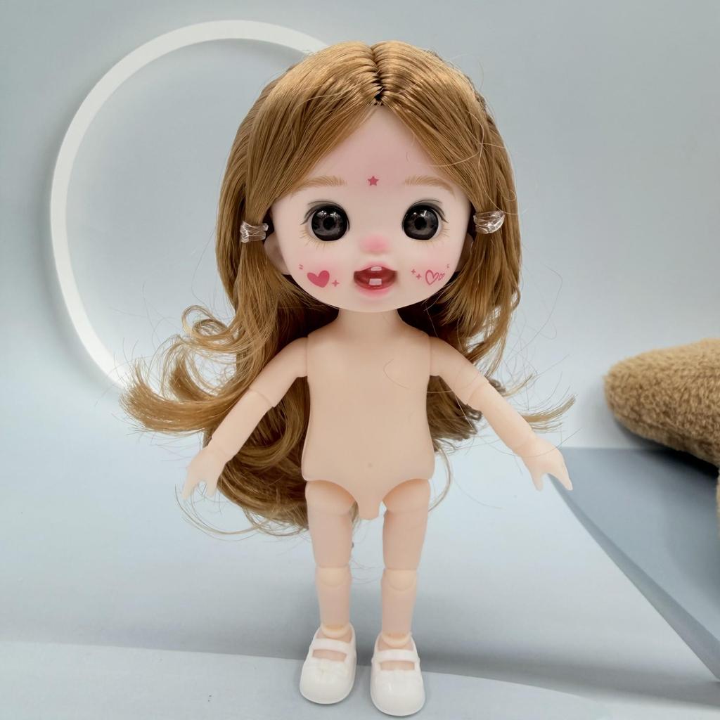 17 см мини-кукольное тело BJD - 6 дюймов принцесса девочка, 16 см маленькая голая кукла
