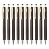Zebra Sarasa Nano Gel Ballpoint Brown 10 Pen, 0.3mm, Gray, Pens, B-JJH72-VEG