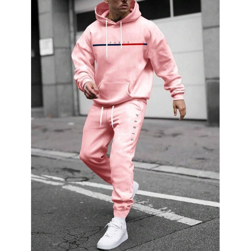 Winter Mens Hooded Sweatshirt Letter Print Loose Fit Casual Hoodie Teen Youth