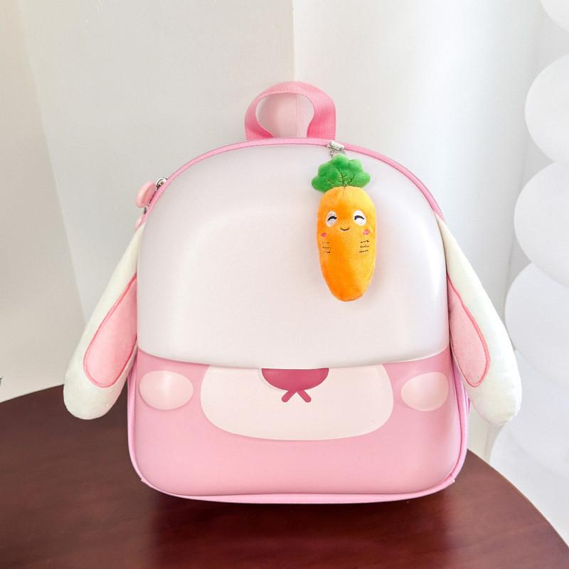 Adorable Cartoon Bunny Kids Backpack Lightweight Oxford Cloth For Boys Girls And