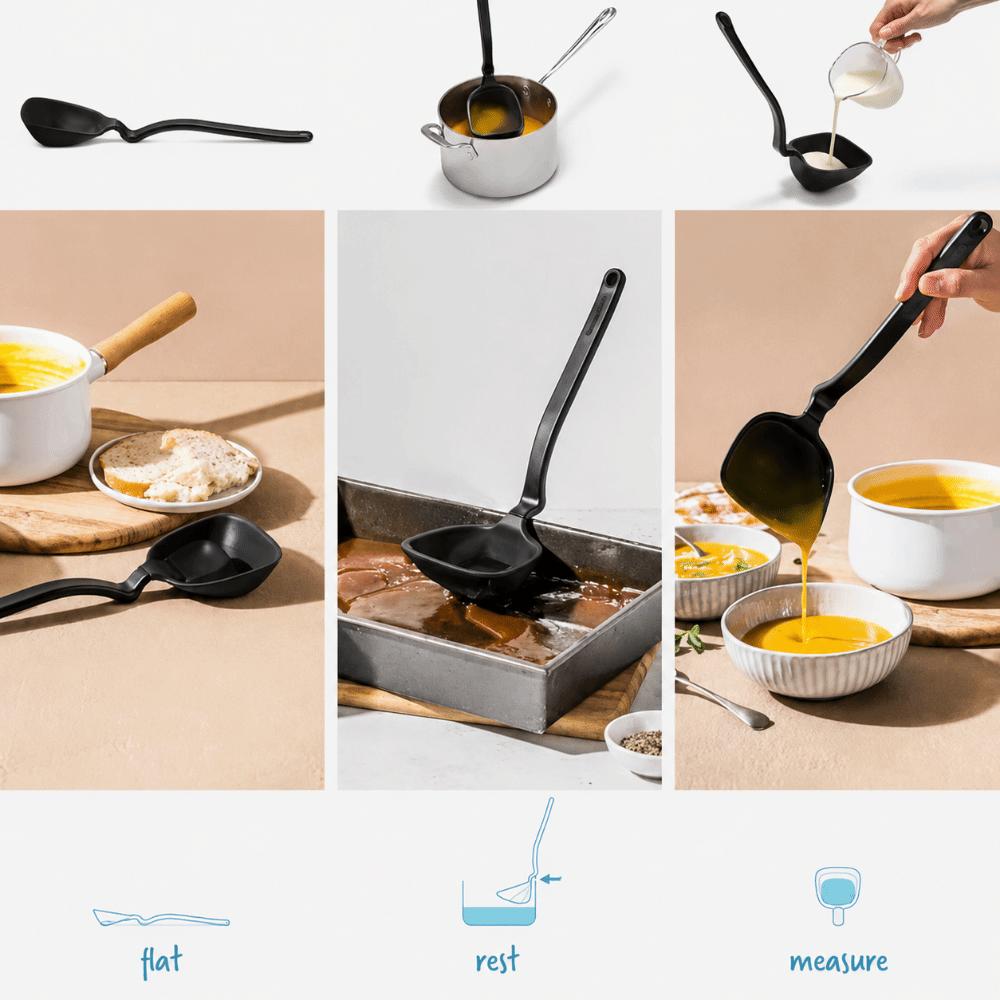 Anti Scalding Silicone Spatula Multifunctional Cooking Utensils Tool Restaurant