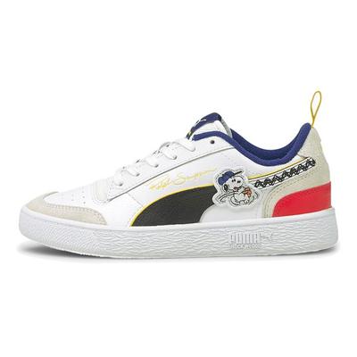 Peanuts x Ralph Sampson Jr Snoopy - Бело-серые детские кроссовки Черные 375793-01