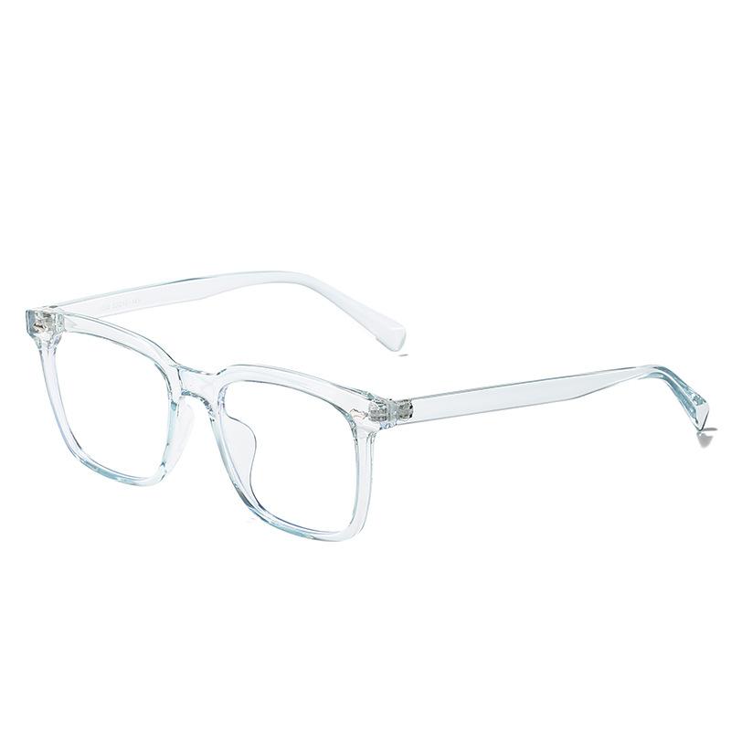 New fashionable TR glasses frame, anti-blue transparent glasses frame, flat light myopia frame glasses are in stock.