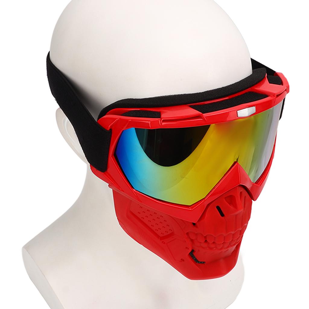 Мотоциклетный череп защитный шлем для лица внедорожный велоспорт ветрозащитный шлем очки с лицом