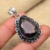Amethyst Gemstone Handmade 925 Solid Sterling Silver Jewelry Pendant For Wedding Gift