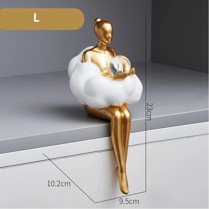 Абстрактная фигурка балерины в облаках для стола – креативное украшение для дома и кабинета