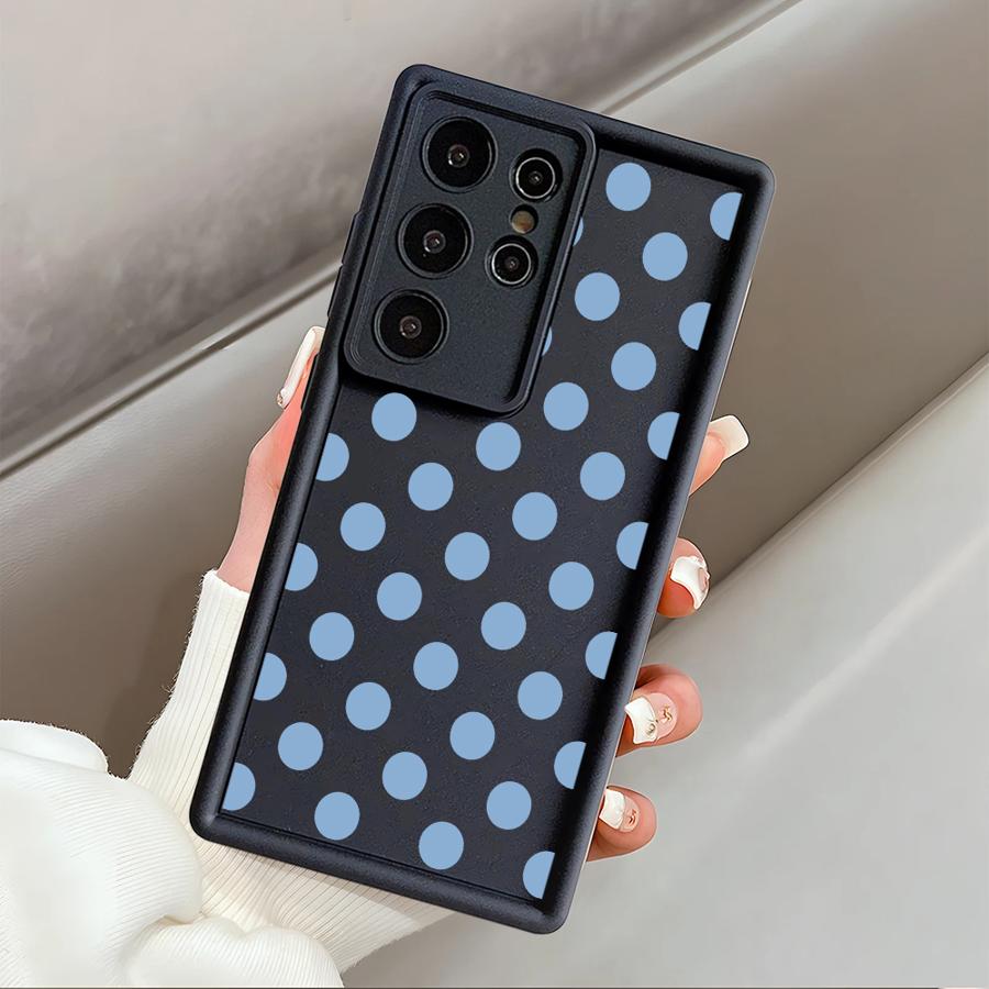 Чехол для Samsung Galaxy S26 Ultra S24Ultra S22 S23 FE S25 S25 Edge S20FE S21 S24 Plus Чехол для телефона Роскошный Ins Горошек