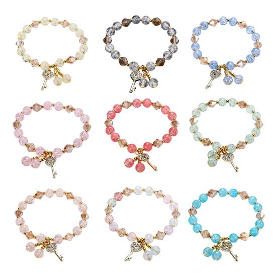 Браслеты на удачу для женщин, винтажные ювелирные изделия ручной работы с подвеской-ключом, свадебные подарки для невест