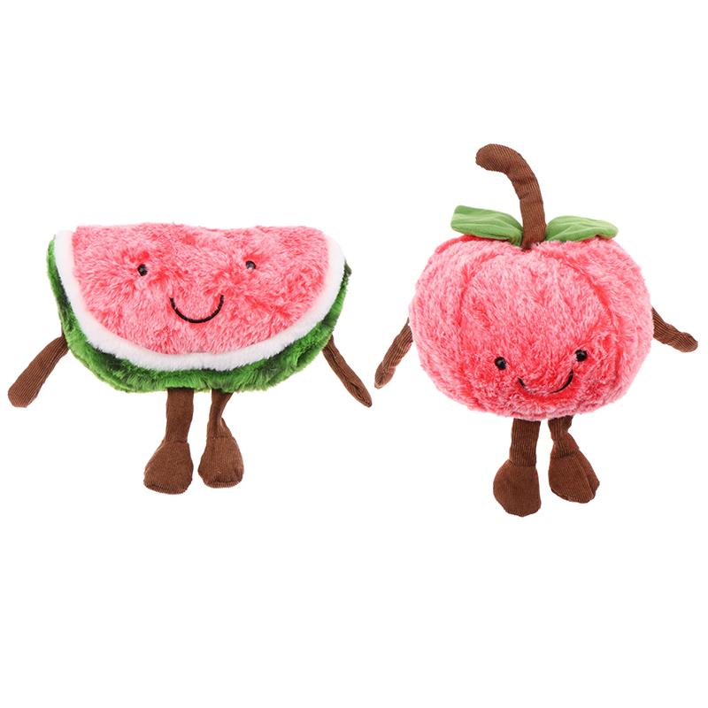 Творческая плюшевая игрушка в виде фруктов, мультяшная кукла с арбузом и вишней, мягкая плюшевая подушка Kawaii, украшение для дома, праздничные подарки